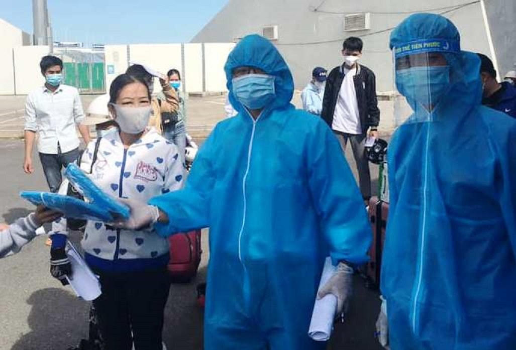 Nhờ cách làm nhanh mà hơn 400 người dân Tiên Phước đã được trở về quê nhà an toàn. Nguồn: Phùng Văn Huy.