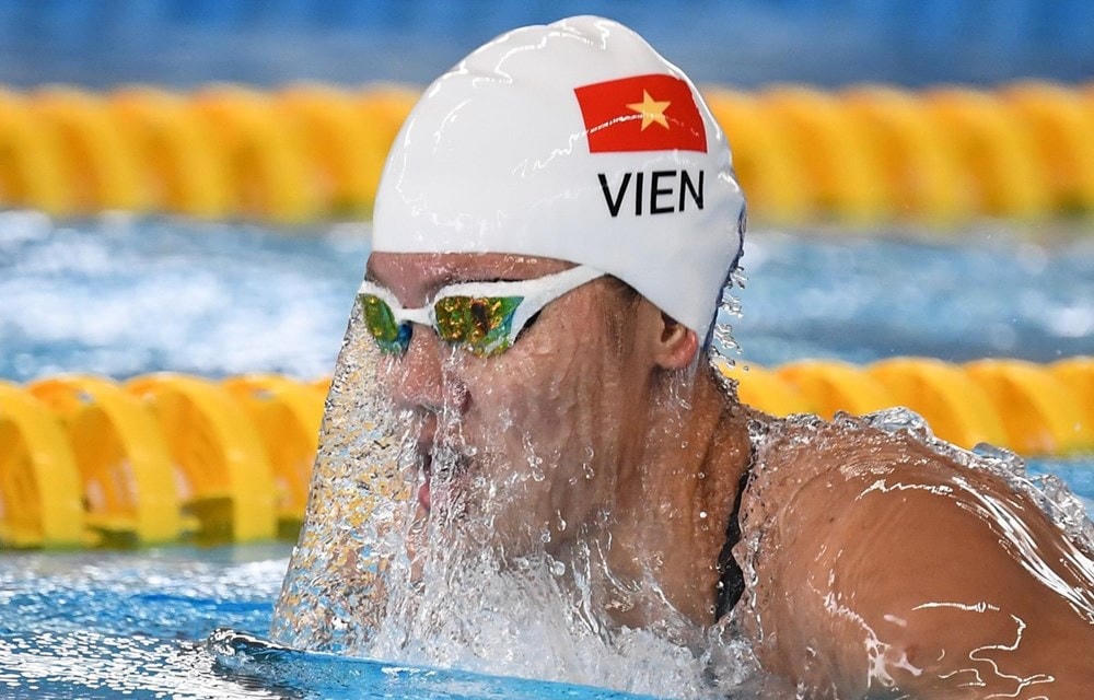Vận động viên Nguyễn Thị Ánh Viên. (Ảnh: AFP/TTXVN).