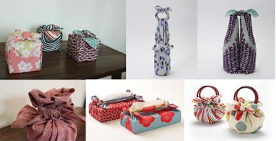 Nghệ thuật gói quà bằng vải Furoshiki của Nhật Bản. (Ảnh minh hoạ)