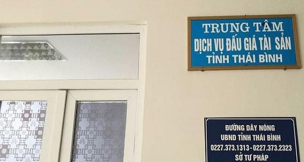 Trung tâm Dịch vụ đấu giá tài sản tỉnh Thái Bình