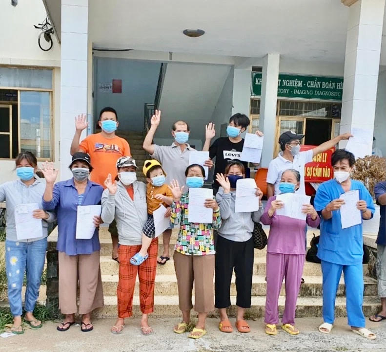 Một số bệnh nhân mắc Covid-19 đã được xuất viện.