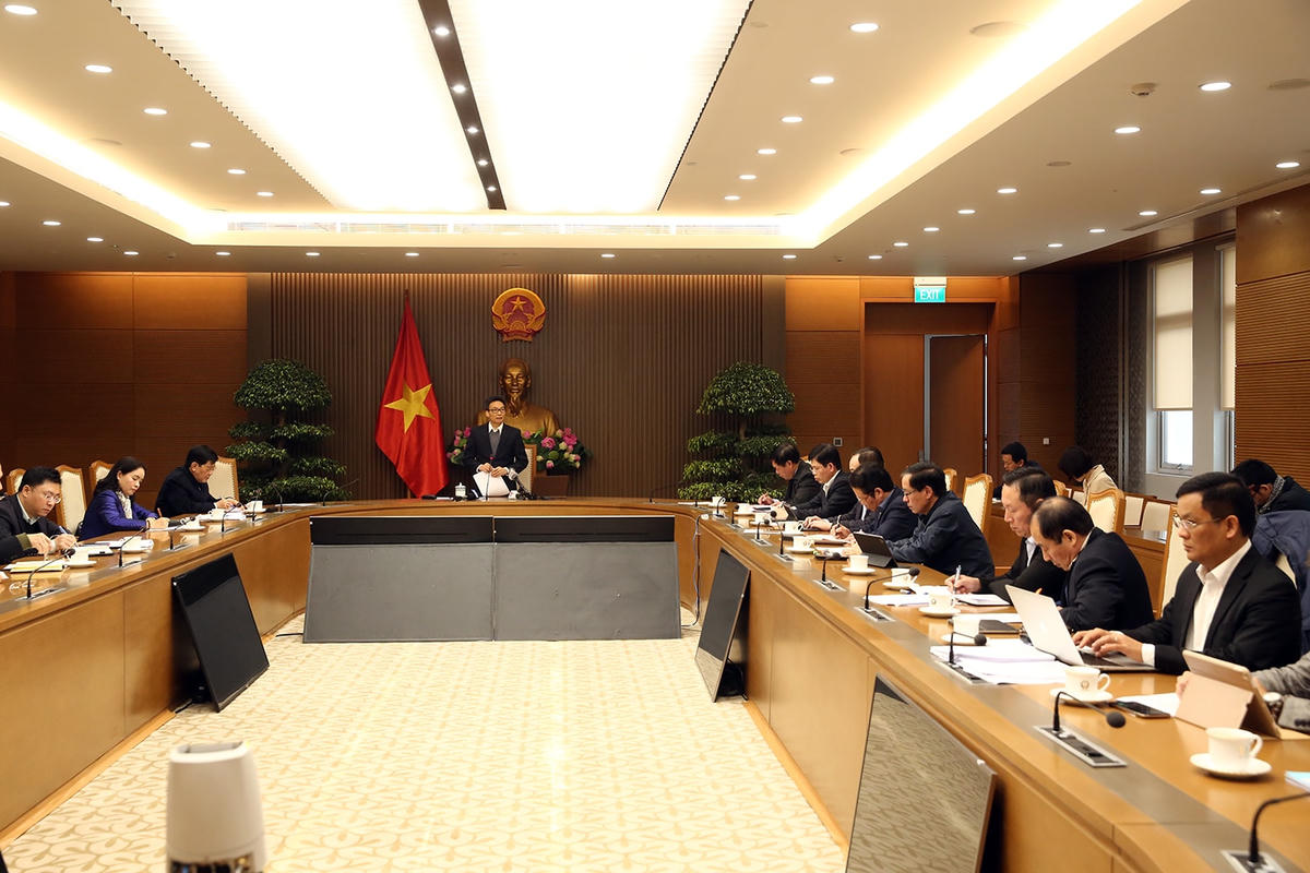 Quang cảnh cuộc họp. Ảnh: VGP/Đình Nam.