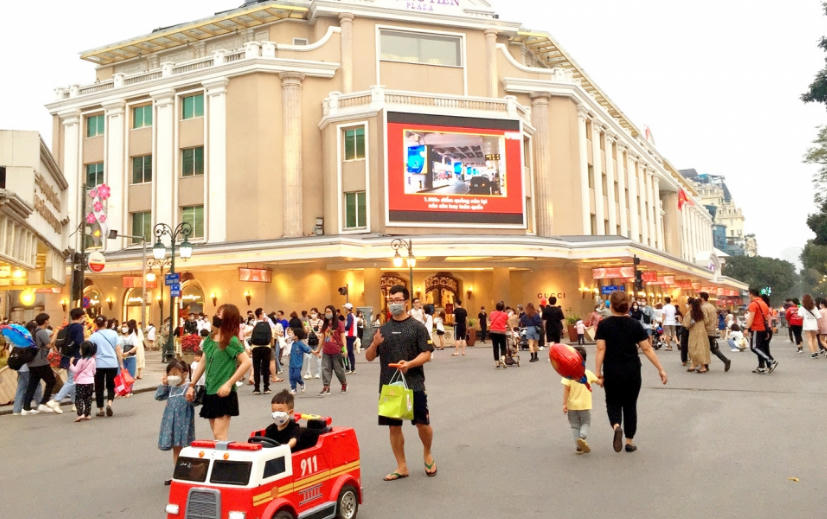 Khu phố đi bộ ở Hà Nội. Ảnh minh họa.