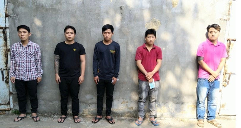 Các đối tượng bị khởi tố.