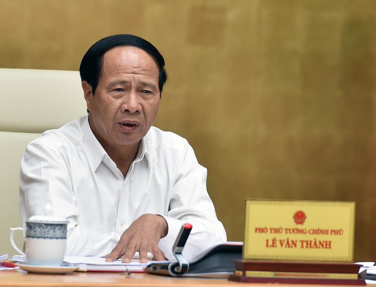 Phó Thủ tướng Lê Văn Thành chủ trì cuộc họp.
