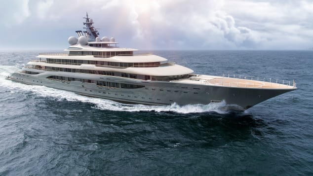 Flying Fox có chiều dài 136 m, là du thuyền lớn nhất được cho thuê.