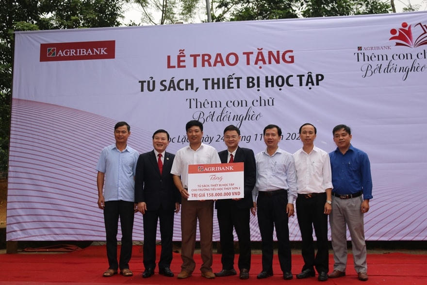 Agribank luôn sẵn sàng hỗ trợ công tác giáo dục tại các địa phương trên cả nước, giúp thế hệ tương lai của đất nước có điều kiện học tập tốt hơn.