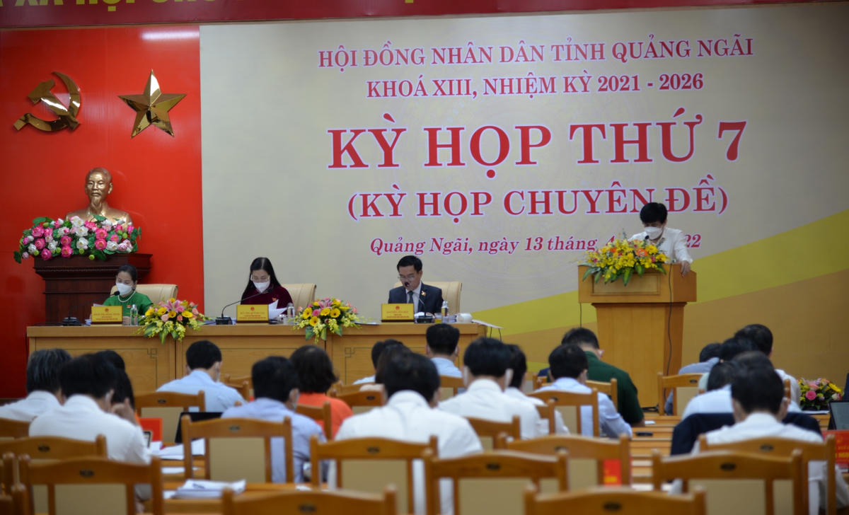 Quang cảnh kỳ họp thứ 7, HĐND tỉnh khóa XIII.