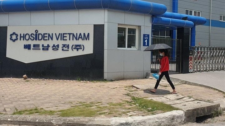 Công ty TNHH Hosiden Việt Nam.