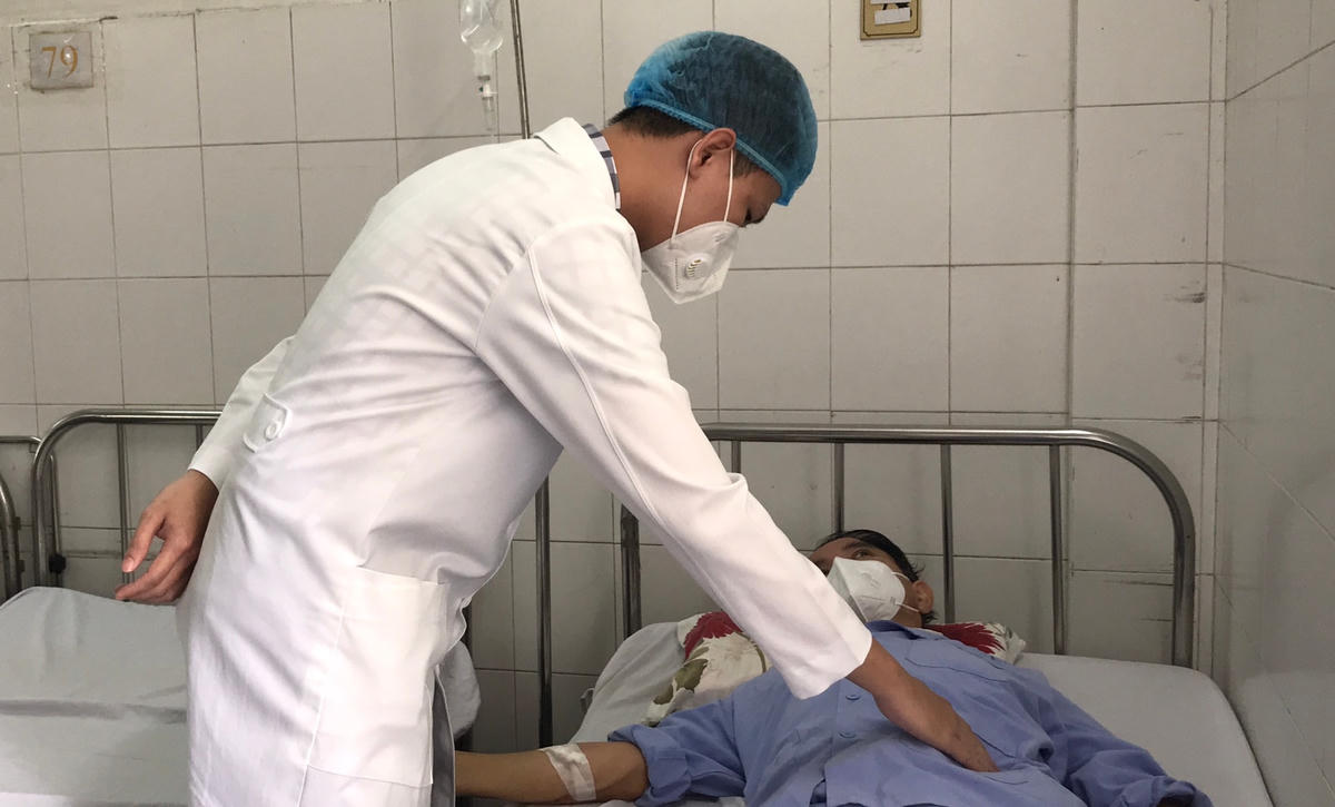 Tình trạng bệnh nhân hiện đã ổn định sau can thiệp.