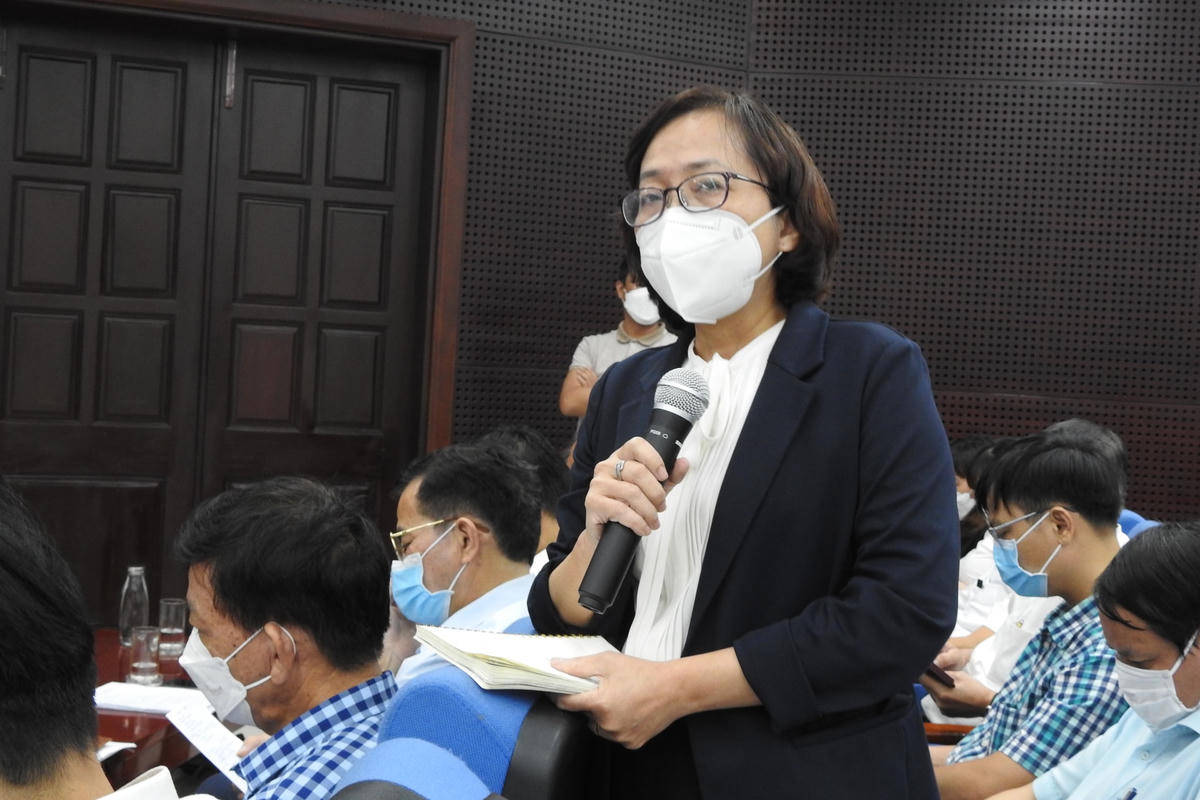 Phó Giám đốc phụ trách Sở Y tế Đà Nẵng khẳng định mua kít xét nghiệm là để phục vụ nhu cầu cấp bách phòng, chống dịch Covid-19. Ảnh: Thanh Tùng.