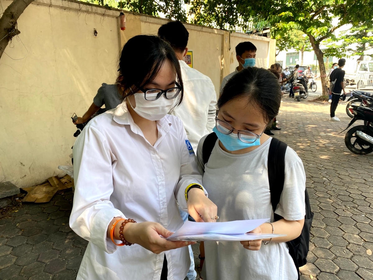 Thí sinh hoàn thành Kỳ thi tốt nghiệp THPT năm 2021.