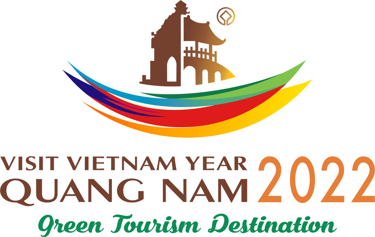 Logo tiếng Anh của Năm Du lịch quốc gia - Quảng Nam 2022.