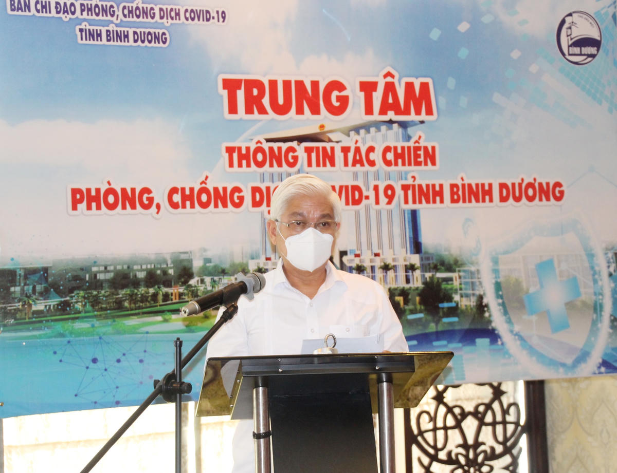 Bí thư Tỉnh ủy Bình Dương Nguyễn Văn Lợi phát biểu tại buổi ra mắt.