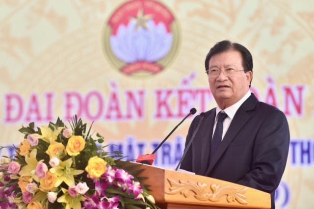 Phó Thủ tướng Trịnh Đình Dũng phát biểu tại Ngày hội.