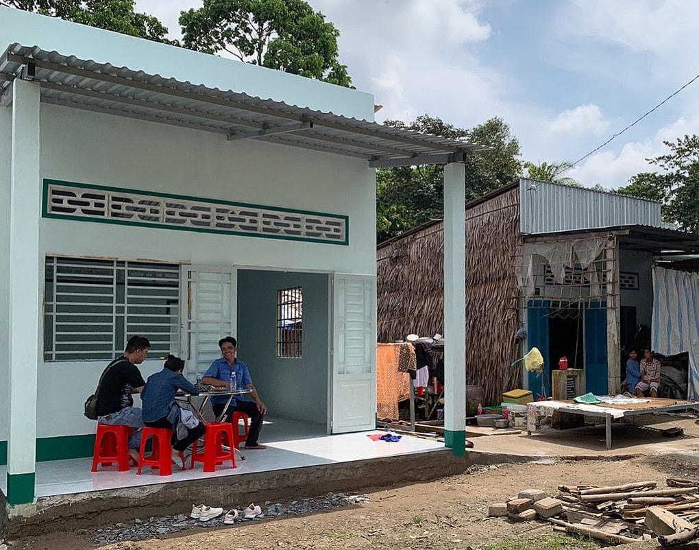 Một căn nhà tình thương trị giá hơn 60 triệu mà Thắng cùng cộng đồng chung tay xây dựng cho hộ nghèo. Ảnh: Nhân vật cung cấp.  