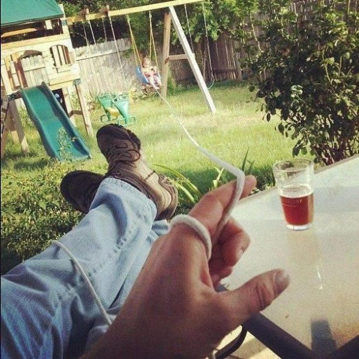 Xích đu “điều khiển từ xa”.  