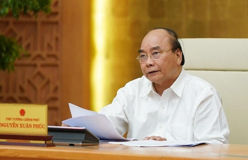 Thủ tướng Nguyễn Xuân Phúc phát biểu kết luận cuộc họp. Ảnh: VGP/Quang Hiếu.