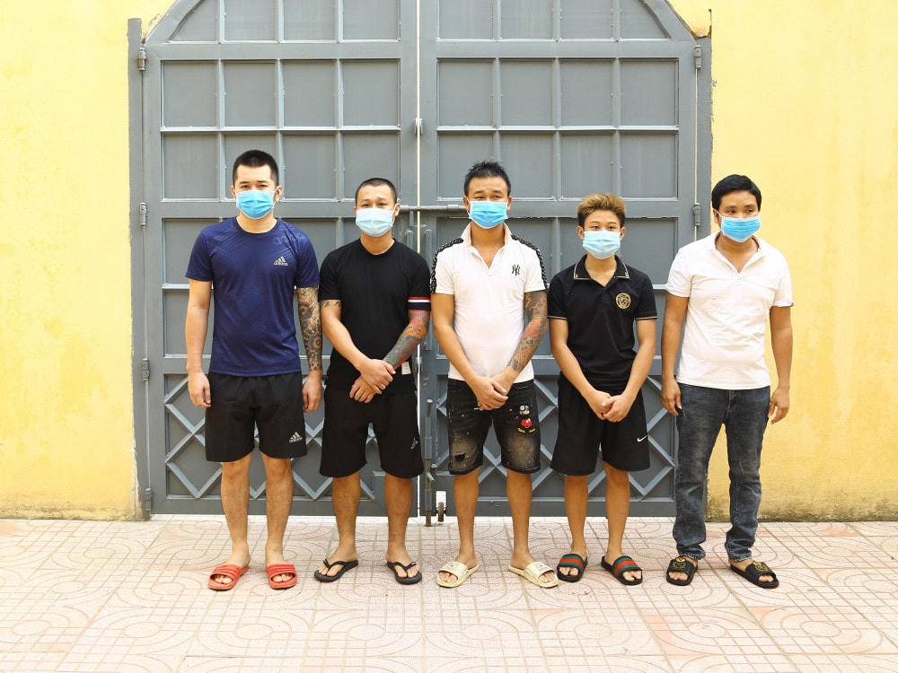 Nhóm đối tượng bị khởi tố.