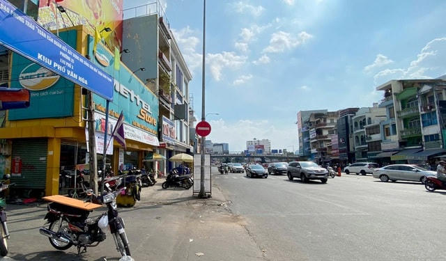 Vị trí xảy ra vụ việc. Ảnh chụp chiều 23/11.