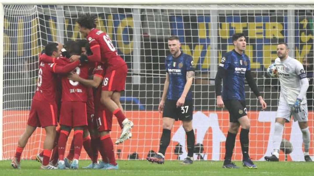 Liverpool thắng Inter Milan 2-0 ở trận lượt đi. (Ảnh: Getty).