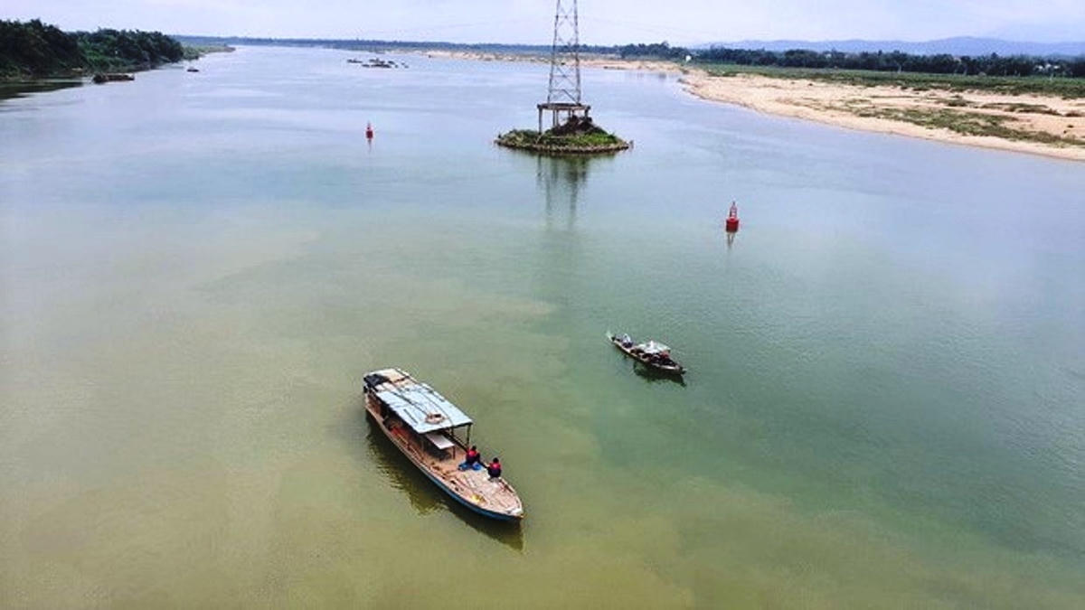 Nơi thanh niên Ph. nhảy cầu xuống sông Thu Bồn tự vẫn.