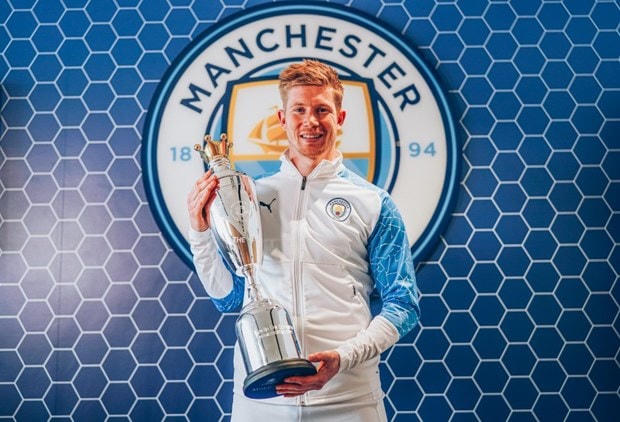 Kevin De Bruyne lần thứ 2 liên tiếp được PFA vinh danh. (Nguồn: ManCity).