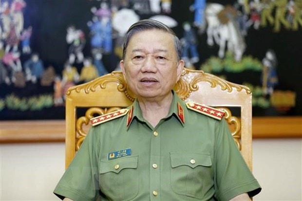 Bộ trưởng Bộ Công an Tô Lâm. (Ảnh: Doãn Tấn/TTXVN).