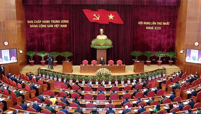 [ẢNH] Hội nghị lần thứ nhất Ban Chấp hành Trung ương khóa XIII