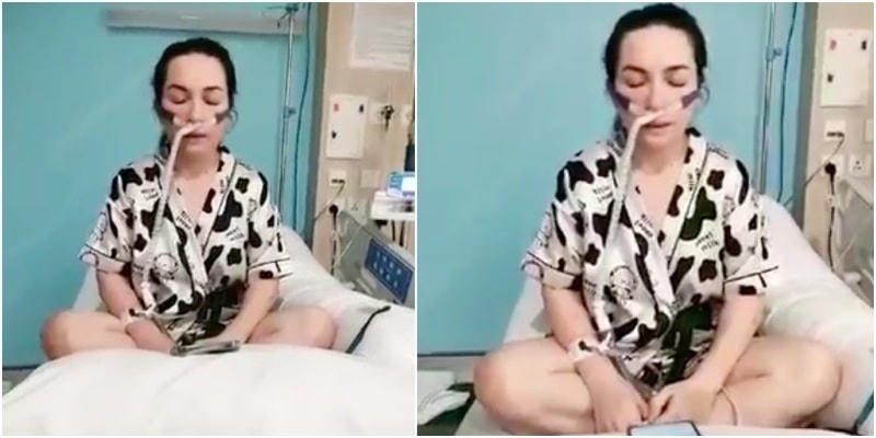 Mặc dù sức khỏe yếu nhưng cô vẫn ngân vang câu hát tri ân khán giả.