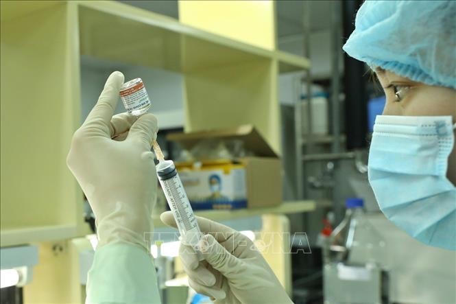 Nghiên cứu điều chế vaccine Covivac ngừa Covid-19. Ảnh: Minh Quyết.