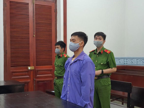 Bị cáo Tuyến tại phiên tòa. Ảnh: Đan Thuần.