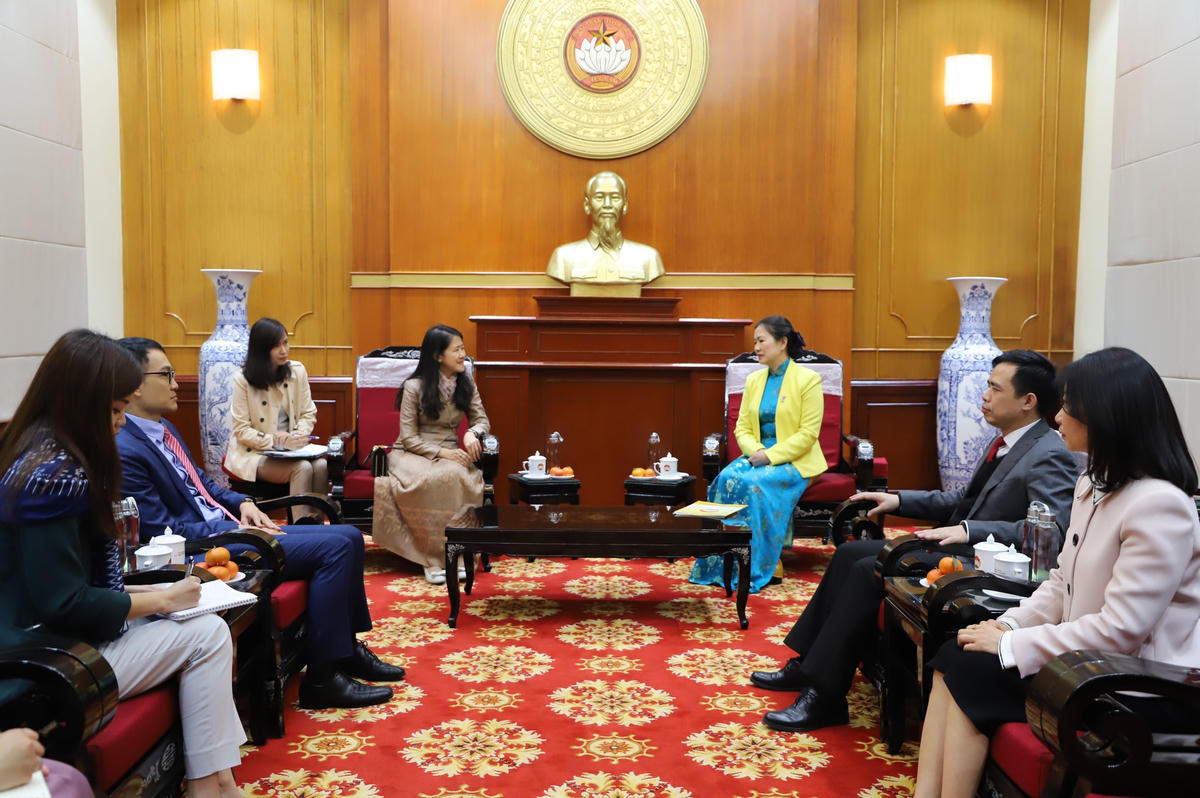 Quang cảnh buổi tiếp.
