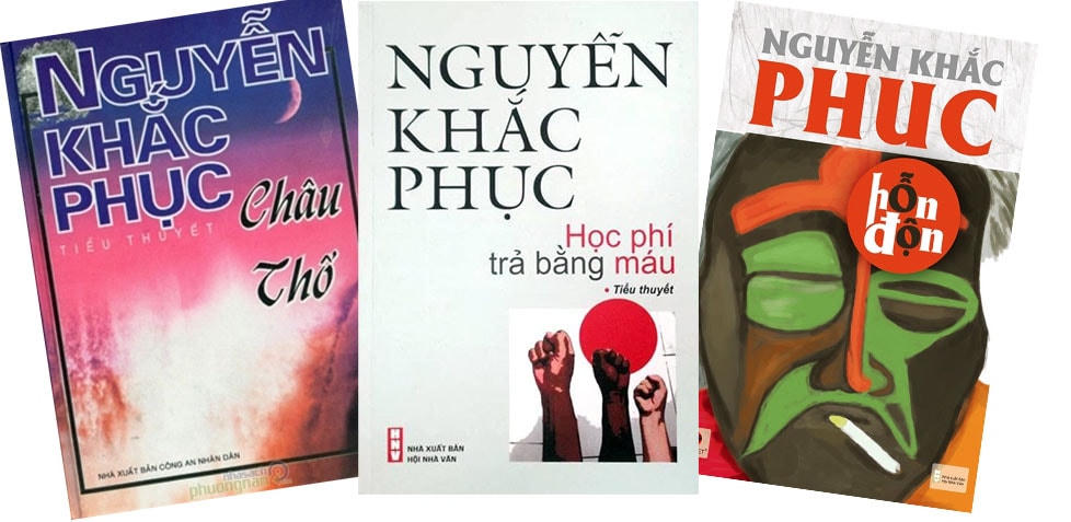 Một số tựa sách của nhà văn Nguyễn Khắc Phục.