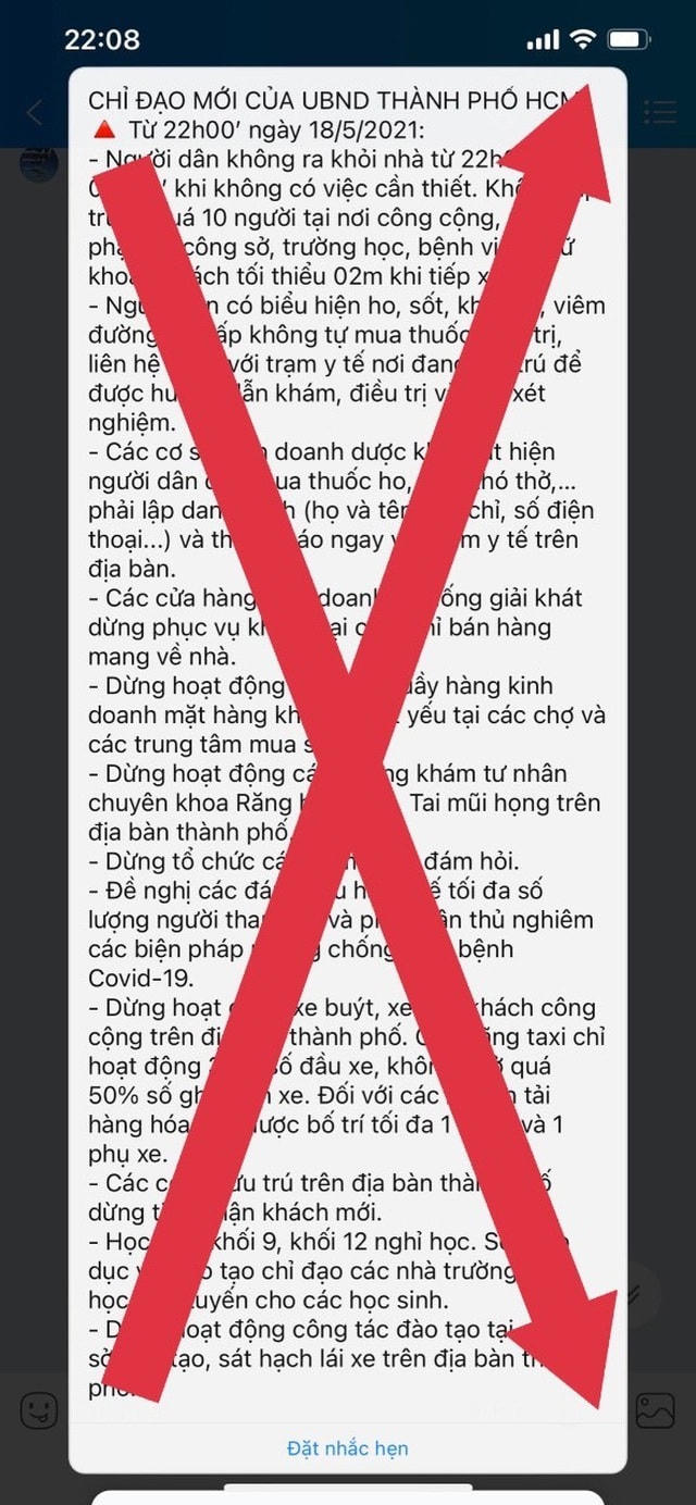Thông tin giả mạo lan truyền trên mạng xã hội.  