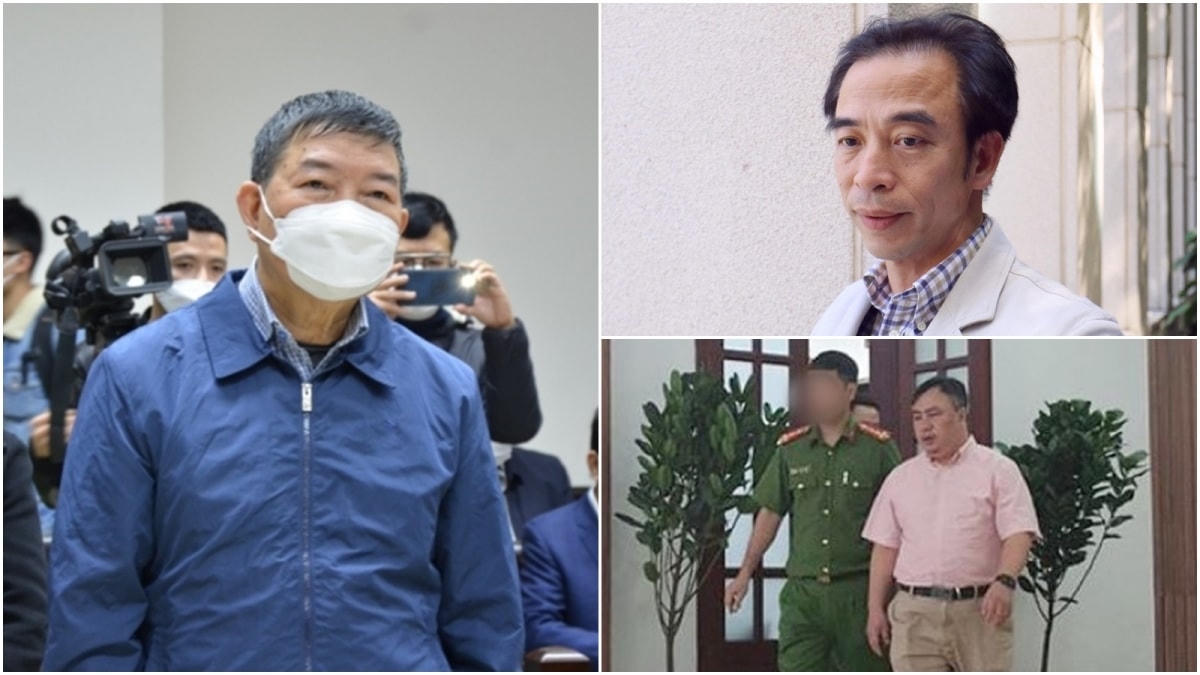 Từ trái qua, các ông: Nguyễn Quốc Anh, Nguyễn Quang Tuấn, Nguyễn Minh Khải.