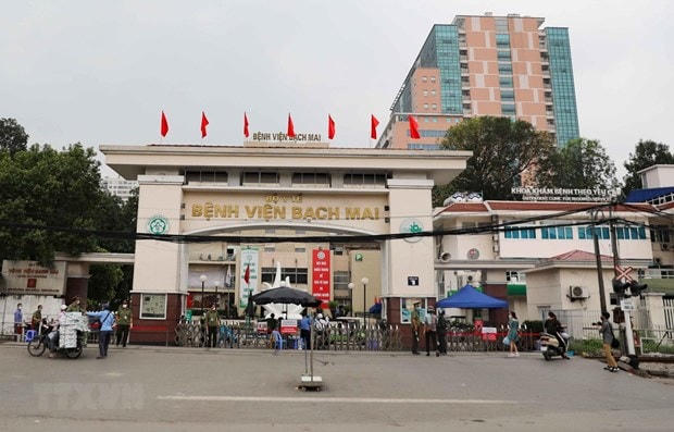 Bệnh viện Bạch Mai. (Ảnh: Thanh Tùng/TTXVN).