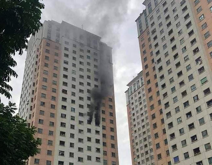 Hiện trường vụ cháy.
