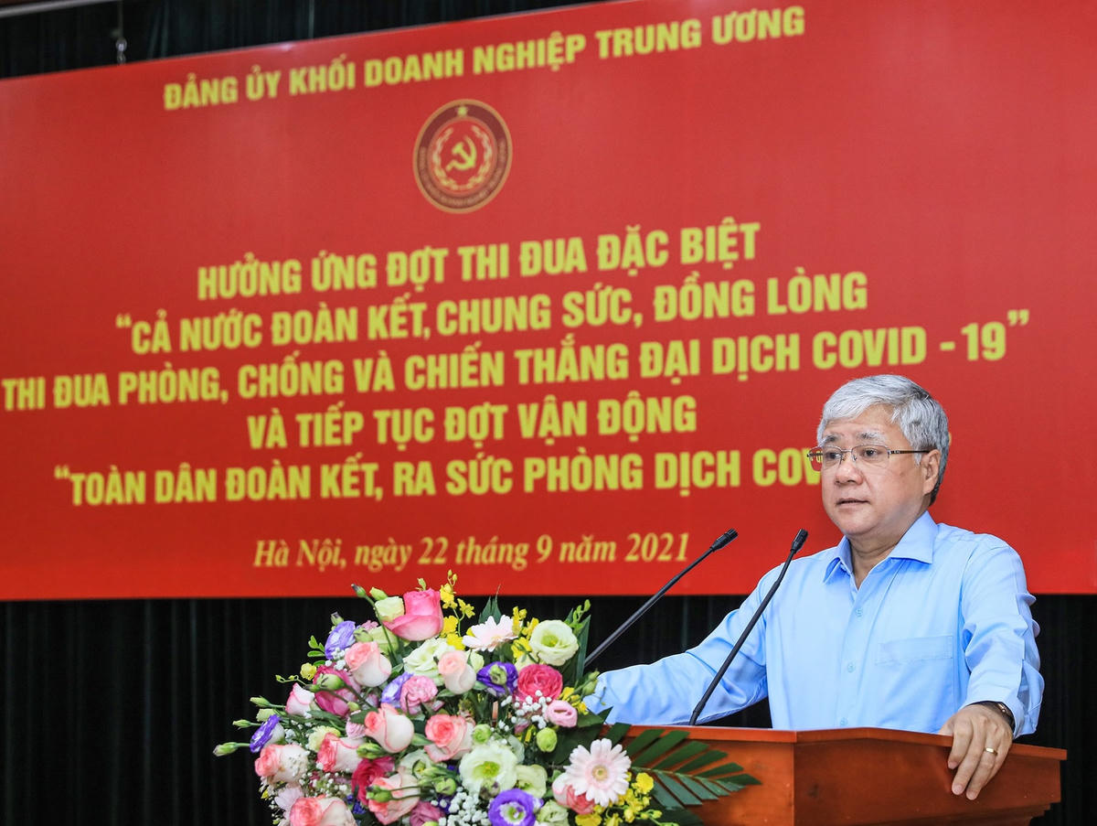 Bí thư Trung ương Đảng, Chủ tịch UBTƯ MTTQ Việt Nam Đỗ Văn Chiến phát biểu tại buổi lễ.