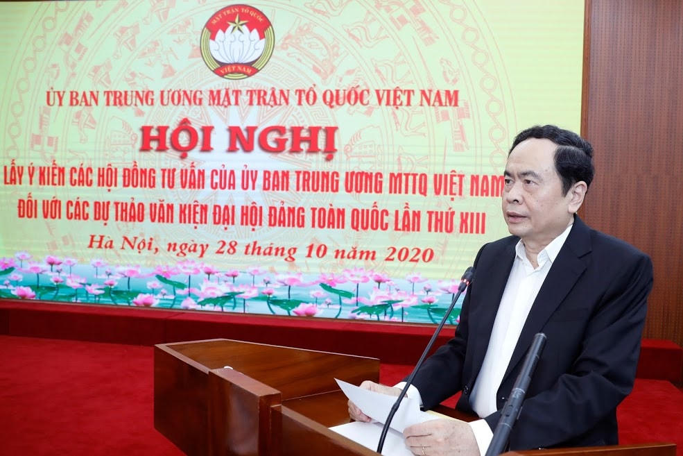 Chủ tịch Trần Thanh Mẫn phát biểu khai mạc Hội nghị.