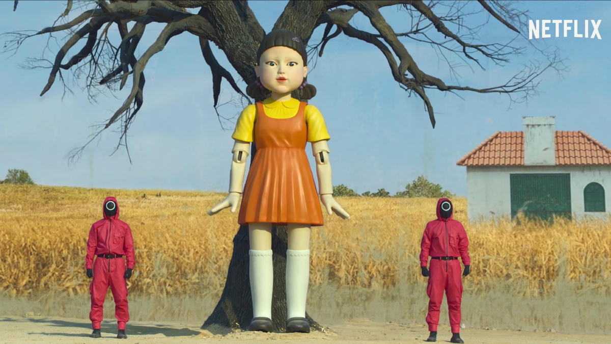 Búp bê trong trò chơi "Đèn xanh, đèn đỏ". Nguồn: Netflix.