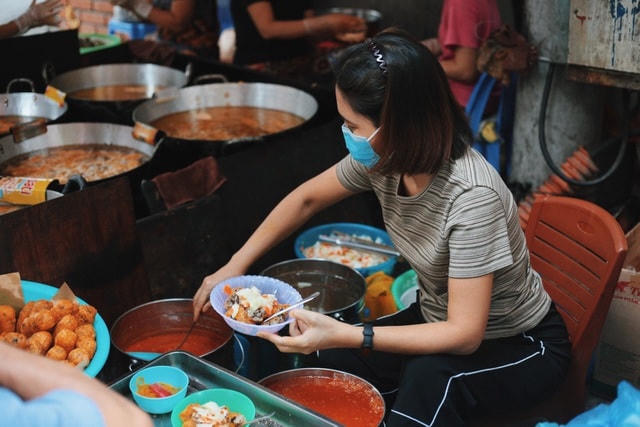 Nước chấm chính là điểm tạo nên hương vị thơm ngon đặc trưng cho quán ăn này.