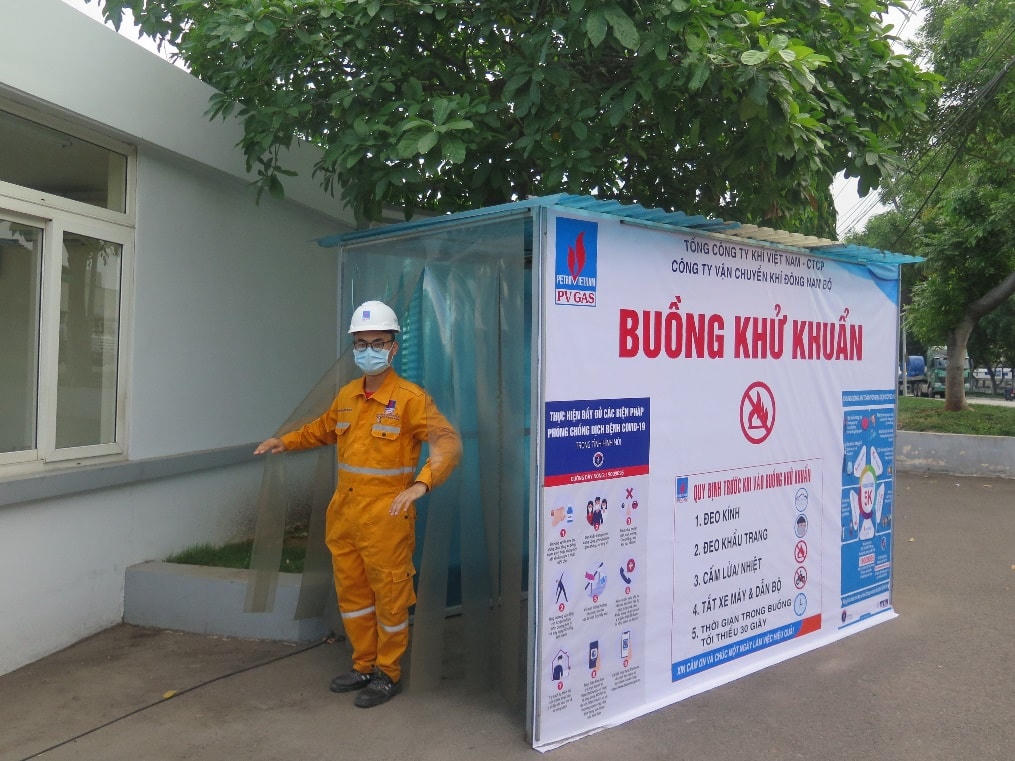 Công ty Vận chuyển khí Nam Bộ triển khai nhiều biện pháp chống dịch trong tình hình mới