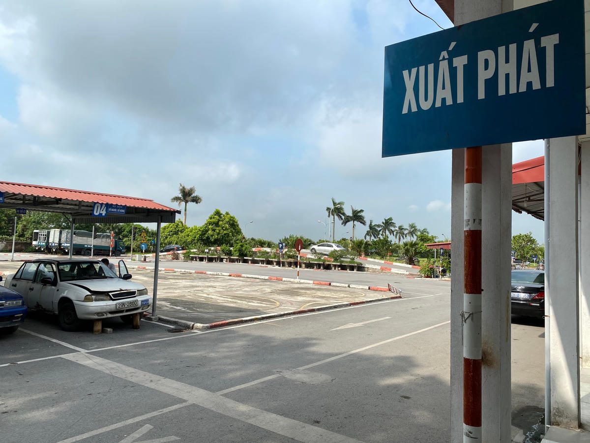 Sân thực hành tại một trung tâm đào tạo, sát hạch GPLX.