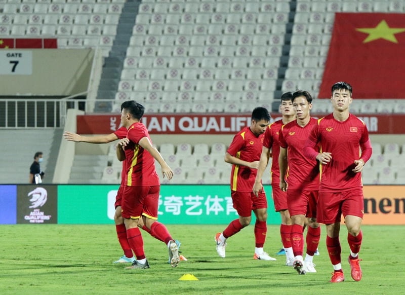 Các tuyển thủ VIệt Nam đã sẵn sàng cho trận đấu quan trọng.
