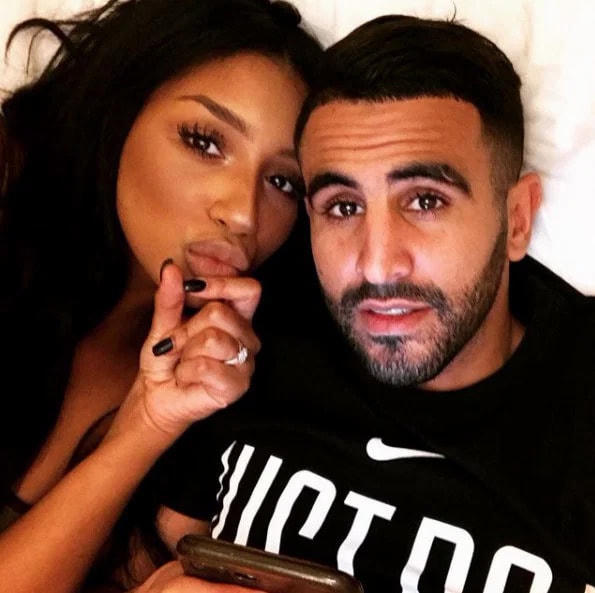 Johal và Mahrez thời còn mặn nồng. Ảnh: Instagram.