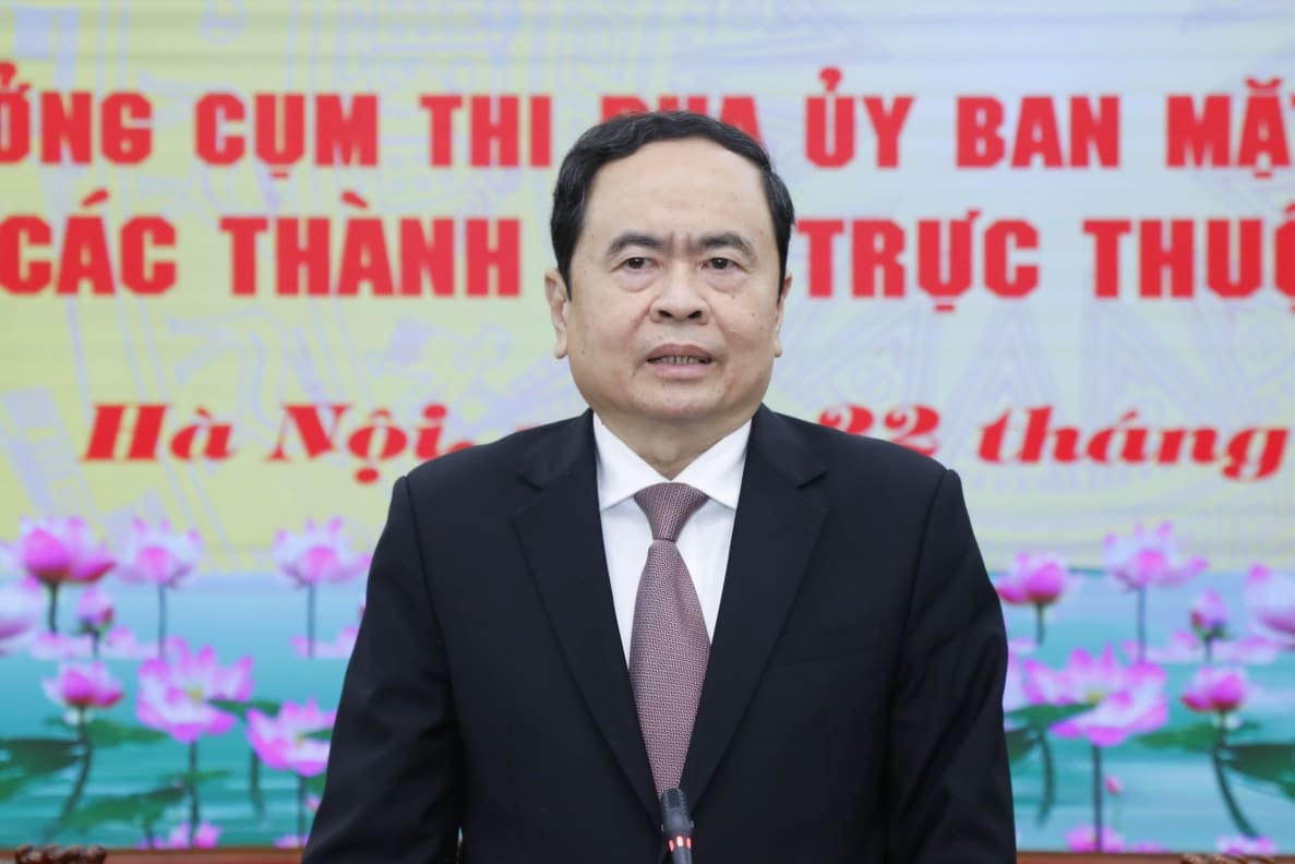 Chủ tịch Trần Thanh Mẫn phát biểu tại buổi lễ. Ảnh: Quang Vinh.