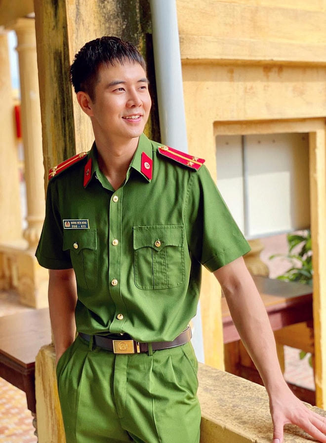 Tạo hình của Đức Hiếu trong phim "Phố trong làng".