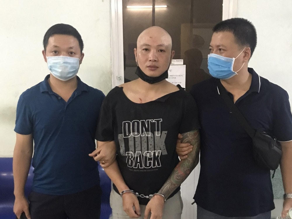 Nguyễn Văn Sơn khi mới bị bắt.