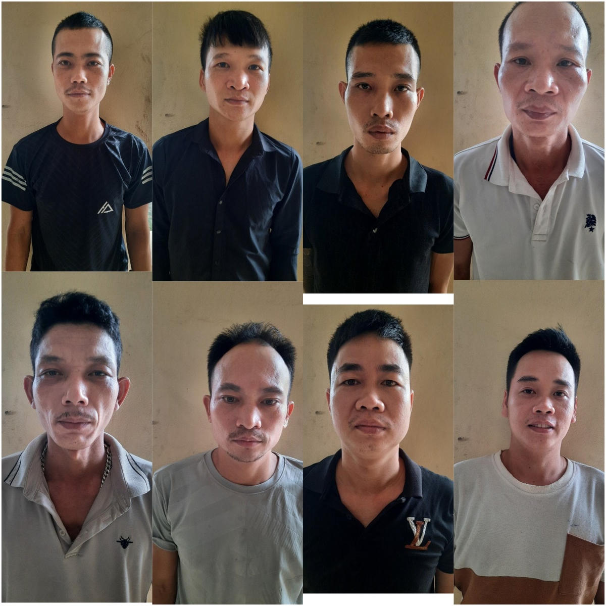 Các đối đánh bạc tượng tại cơ quan Công an huyện Thanh Miện, tỉnh Hải Dương 